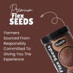 Swadelite Pure Flax Seeds (Alsi) - High Omega-3, Fiber & Lignans for Heart & Weight Management 300gm - Image 2