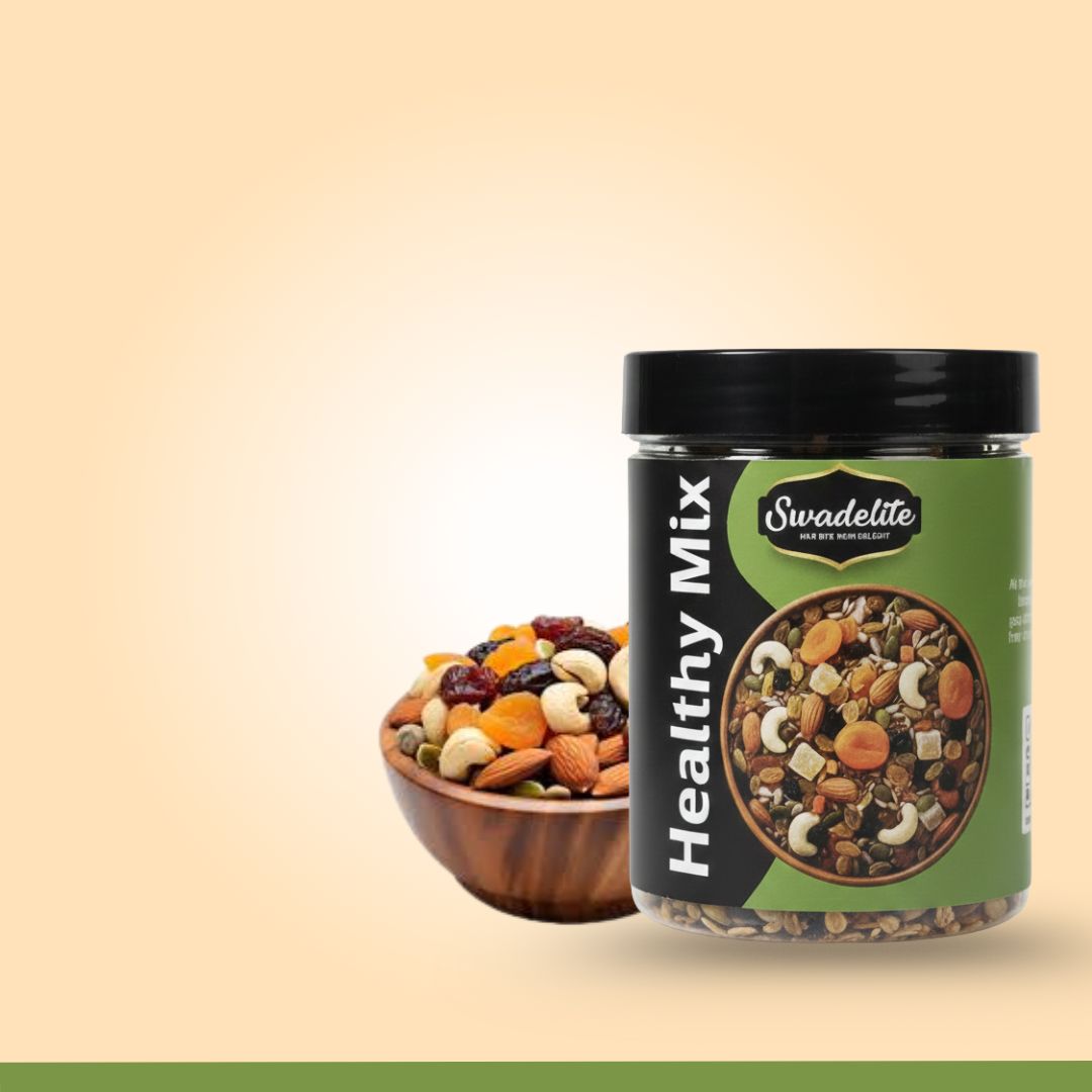 Premium (4) Swadelite Premium Healthy Mix Seeds & Nuts | Immunity Booster Blend of Pumpkin, Sunflower, Flax & Chia Seeds | High Protein, Fiber & Omega-3 | 300gm - Image 1