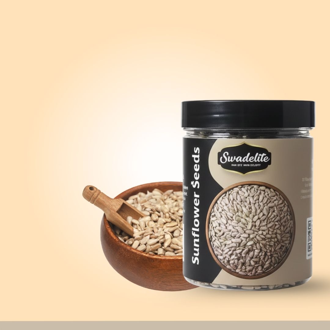 1 Swadelite Raw Sunflower Seeds (Surajmukhi Beej) | High Protein, Vitamin E & Magnesium Rich Seeds for Immunity & Skin Health 300gm - Image 1