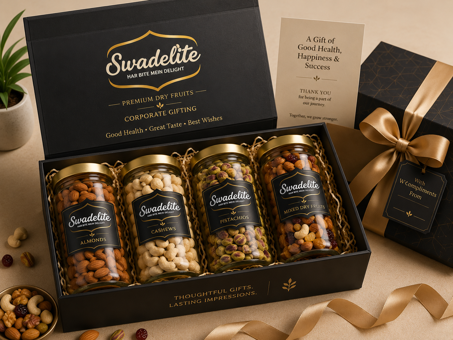 Swadelite luxury dry fruit gift hamper